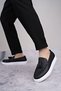 Slw153 Bloom Laceless Tasseled Skin Men's Casual Sports Classic Shoes Cbt - Black