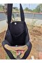 Burgundy Authentic Square Pattern Detailed Cream Duck Linen Shoulder Bag - 4