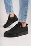 Slw152 Cool Lace-Up Linen Men's Casual Sports Classic Shoes Kst - Black