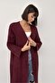 Pony Long Knitwear Cardigan - Soft Textured Oversized Loose Cardigan - 4