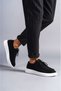 Slw170 tornado lace-up suede men's daily sport classic shoe sbt - black