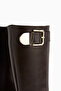 Hely Brown Buckle Detailed High-Sole Women's Boots - 5