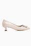 Lini Ten Patent Leather Buckle Short Heeled Women's Shoes - 2
