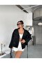 Stand-Up Collar Short Trench Coat Jacket - 6