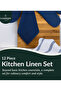 12-Piece Kitchen Essentials Set – Absorbent Dishcloths & Kitchen Towels, Non-Slip Silicone Grip - 2