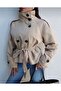 Stand-Up Collar Short Trench Coat Jacket