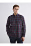 Standard Fit Long Sleeve Checkered Embroidered Men's Shirt from Uzg Store for Style Enthusiasts