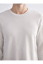 Crew Neck Long Sleeve Men's T-Shirt - 3