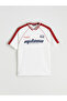 Ecru V-Neck Short Sleeve Printed Men's T-Shirt - 5