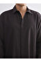 Regular Fit Long Sleeve Dobby Men's Shirt - 3