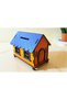 House Shaped Wooden Piggy Bank - Decorative Kids Room Money Saving Box - Toy House Piggy Bank - 5