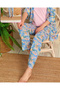 Kimono Model Hawaiian Detailed Women's Polyviscon Pajama Set - 3