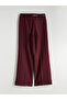 Wide Leg Women's Trousers with Belt - 6