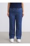 Esvab • Modern & Distinctive Wide-Leg Women's Jeans with Waist Drawstring - 7