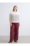 Vizyon New Season Elastic Waist Embroidered Women's Trousers - 2