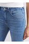 Alita City Farkıyla Soulife Blue Denim Straight Spanish & Flare High Waist Spanish Leg Women's Jean Pant - 3
