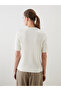 Peak New Season Crew Neck Self Patterned Women's Knitwear Cardigan - 4