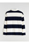 Mixed Polo Neck Striped Women's T-Shirt - 6