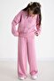 Pink Sequined Butterfly Embroidered Wide Leg Girls' Tracksuit Set 22734 - 3
