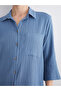 Nevavm Textured Muslin Shirt Dress with a Difference - 4