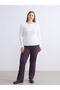 Women's Leggings Trousers with Elastic Waist - 2