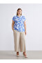 Lcwaikiki Classic Blue Collared Floral Blouse - 6
