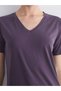 Peak New Season V-Neck Modal Blended Women's T-Shirt - 5