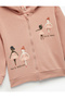 Long Sleeve Zippered Hooded Cotton Fleece-Lined Sweatshirt - 3