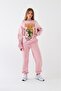 Women's Oversize Sweatshirt Banana Tropical Printed Pink – Crew Neck, 3 Thread Ribbed - 2