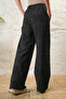 Women's 2 Thread Nevrür Stitched Pocketed Wide Leg Trousers - 2