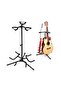 Adjustable Three Hold Guitar Stand; Holds Electric or Acoustic Guitar