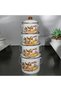 Enameled Bakraç Yogurt Storage Set 16-18-20-22 cm 2 Lt 3 Lt 4 Lt 5 Lt Kitchen Patterned