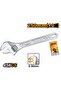 Adjustable Wrench HADW131102 Heavy-Duty Chrome Vanadium Steel Professional Tool for Plumbing, - 2