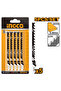 Jig Saw Blade for Wood JBT244D High-Performance Professional Wood Cutting Blade for Carpentry, - 2