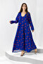 Blue Poppy Sequin Kaftan
