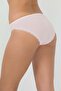 Women's Lace Detailed Thin Striped Panties 5 Pieces - 2