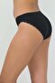 Women's Lace Detailed Thin Striped Panties 10 Pieces Long - 2