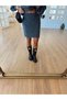 knitted button detail lightweight puff sleeve cardigan jacket high-waist midi skirt pinterest two-piece set - 4