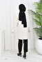 Patterned Knitwear Tunic S3027 Stone Color - 5