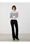 Elastic Waist Spanish Leg Women's Trousers