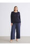 Esvab • Modern & Distinctive Zero Roba Collar Striped Women's Knitwear Sweater - 7