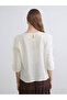 Yellow Crew Neck Textured Blouse from Plus-Store - 5