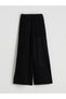 Vizyon New Season Elastic Waist Wide Leg Women's Knitwear Trousers - 5