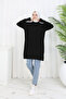 Patterned Knitwear Tunic S3027 Black - 4
