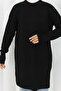 Patterned Knitwear Tunic S3027 Black - 2