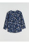 Crew Neck Floral Blouse (W5) - 6