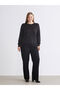 Esvab • Modern & Distinctive Zero Roba Collar Striped Women's Knitwear Sweater - 7
