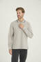 Men's 80% Cotton Polo Neck Sweat-Shirt Modern Design - 7