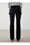 Elastic Waist Spanish Leg Women's Trousers - 4