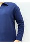 Men's Double Face Polo Neck Sweatshirt 1St Edition Quality Fabric Oversize Fit Does Not Fade Color - 3